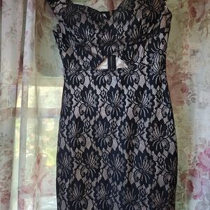 Elegant Black Lace Dress